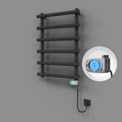 Radiva - Amazon Dekoratif Elektrikli Havlupan 600x850 Koyu Antrasit (Musa Termostat) 300W