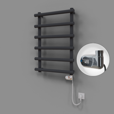 Radiva - Amazon Dekoratif Elektrikli Havlupan 600x850 Koyu Antrasit (Thesis Termostat) 300W (1)