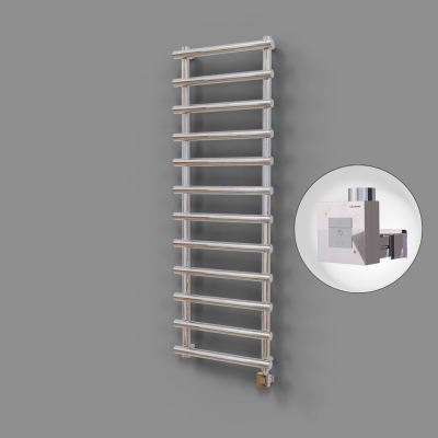 Radiva - Amazon Dekoratif Elektrikli Havlupan 600x850 Krom (KTX1 Termostat) 200W