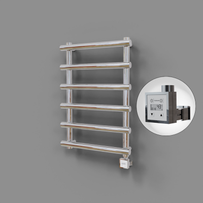 Radiva - Amazon Dekoratif Elektrikli Havlupan 600x850 Krom (KTX3 Termostat) 200W (1)