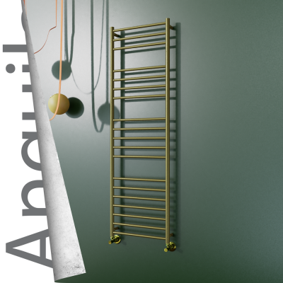 Radiva - ANGUILA Paslanmaz Çelik Havlupan 500x1630 Satine Altın