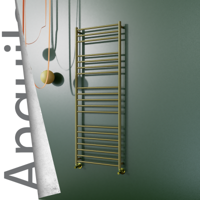 Radiva - ANGUILA Paslanmaz Çelik Havlupan 600x1630 Satine Altın