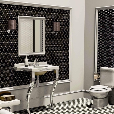 Antic Collanial Mozaik Victorian Diamond Marq. Miror (1)