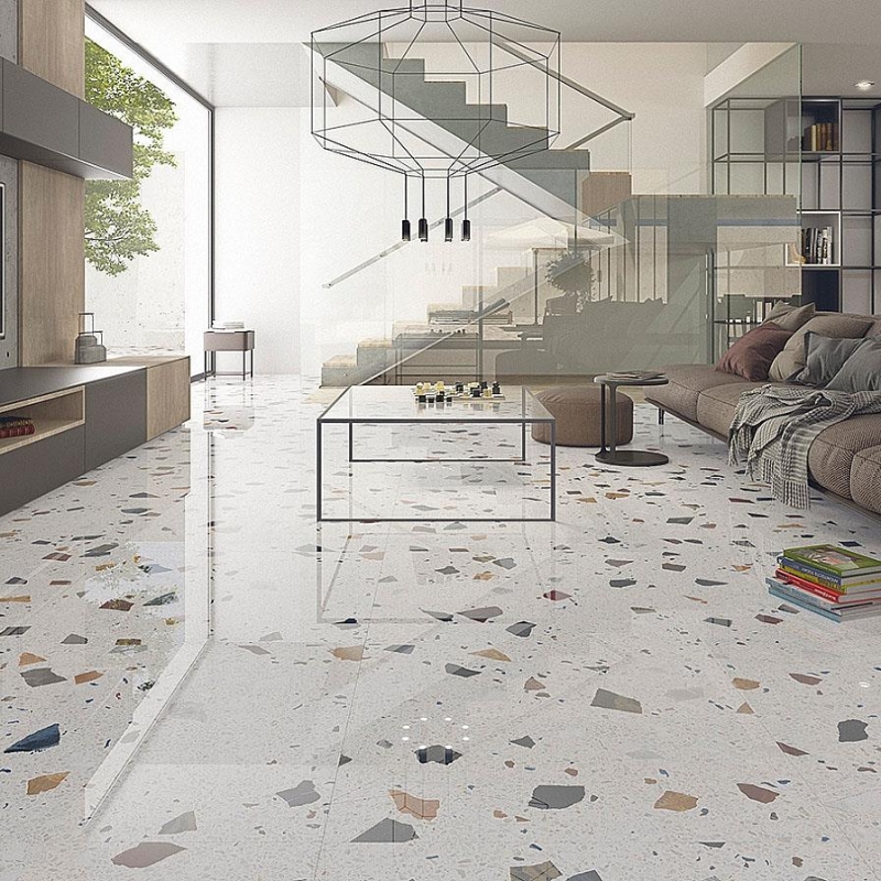 Arcana Yer Duvar Karosu Terrazzo Stracciatella Nacar Parlak 79,3 x 79,3 cm cm - 2