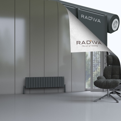 Radiva - Arno Alüminyum Radyatör 300x1180 Koyu Antrasit (1)