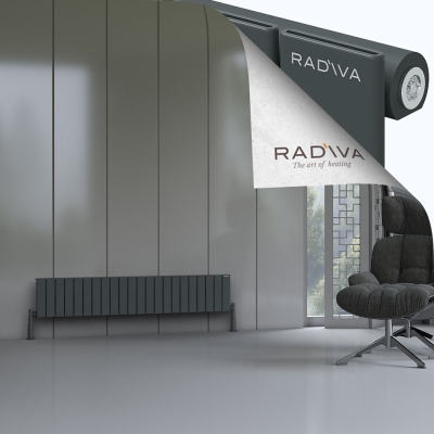 Radiva - Arno Alüminyum Radyatör 300x1624 Koyu Antrasit
