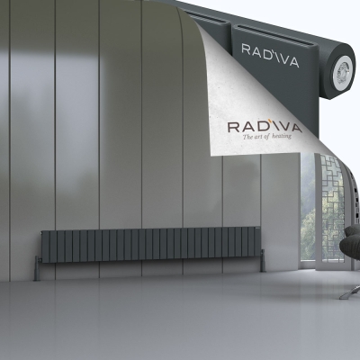 Radiva - Arno Alüminyum Radyatör 300x2290 Koyu Antrasit