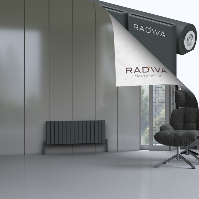 Radiva - Arno Alüminyum Radyatör 400x1106 Koyu Antrasit (1)