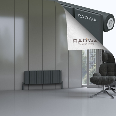 Radiva - Arno Alüminyum Radyatör 400x1180 Koyu Antrasit (1)