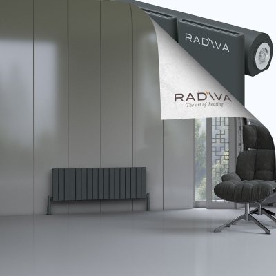 Radiva - Arno Alüminyum Radyatör 400x1254 Koyu Antrasit (1)