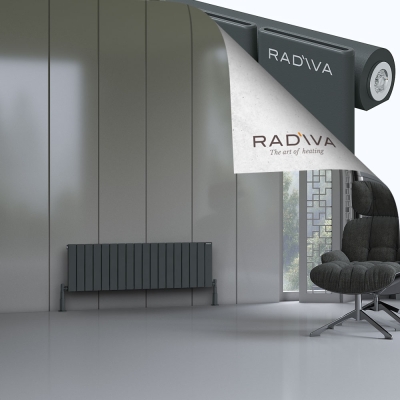 Radiva - Arno Alüminyum Radyatör 400x1328 Koyu Antrasit