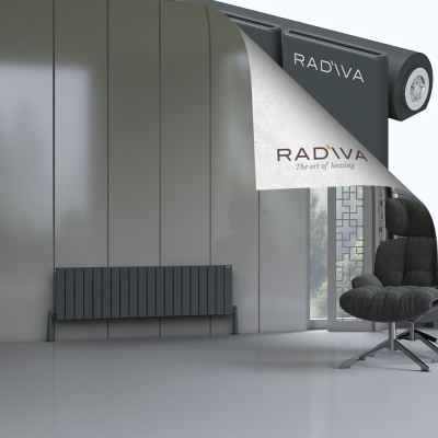 Radiva - Arno Alüminyum Radyatör 400x1476 Koyu Antrasit