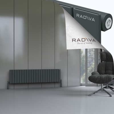 Radiva - Arno Alüminyum Radyatör 400x1624 Koyu Antrasit