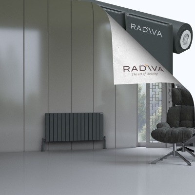 Radiva - Arno Alüminyum Radyatör 500x1106 Koyu Antrasit (1)