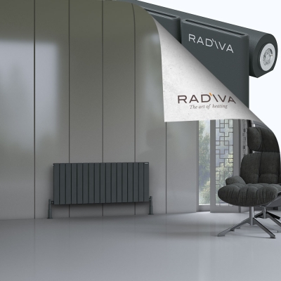 Radiva - Arno Alüminyum Radyatör 500x1254 Koyu Antrasit