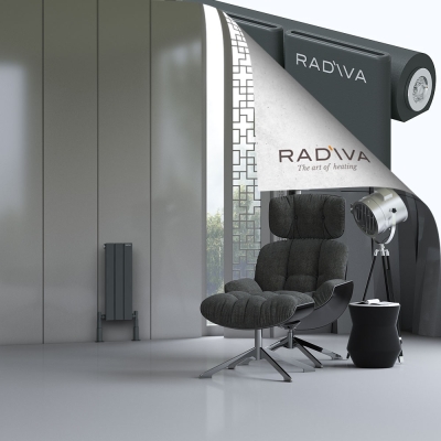 Radiva - Arno Alüminyum Radyatör 600x218 Koyu Antrasit