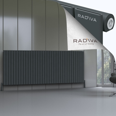 Radiva - Arno Alüminyum Radyatör 1000x2586 Koyu Antrasit - 300