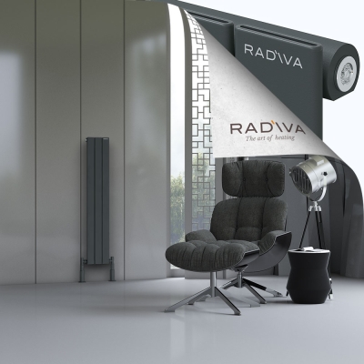 Radiva - Arno Alüminyum Radyatör 1200x218 Koyu Antrasit (1)