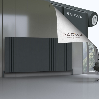 Radiva - Arno Alüminyum Radyatör 1200x2512 Koyu Antrasit (1)