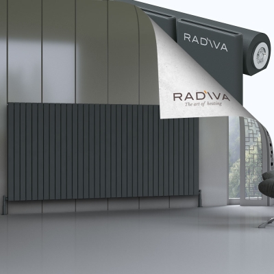 Radiva - Arno Alüminyum Radyatör 1200x2586 Koyu Antrasit