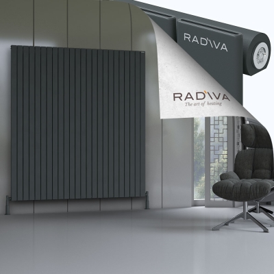 Radiva - Arno Alüminyum Radyatör 1900x1772 Koyu Antrasit - 300