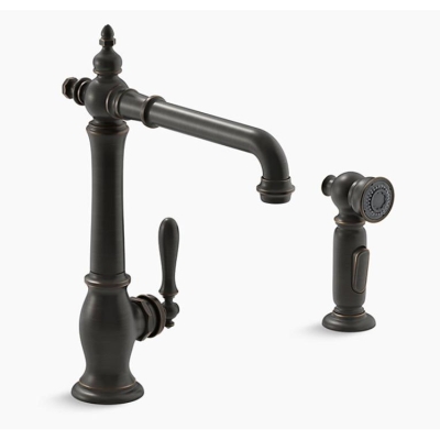 KOHLER - Kohler Eviye Bataryası Artifacts Yan Spreyli Oil Rubbed Bronze - 1