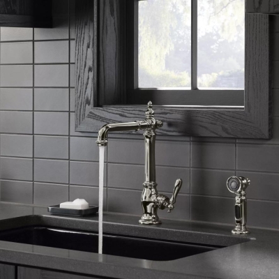 KOHLER - Kohler Eviye Bataryası Artifacts Yan Spreyli Oil Rubbed Bronze 