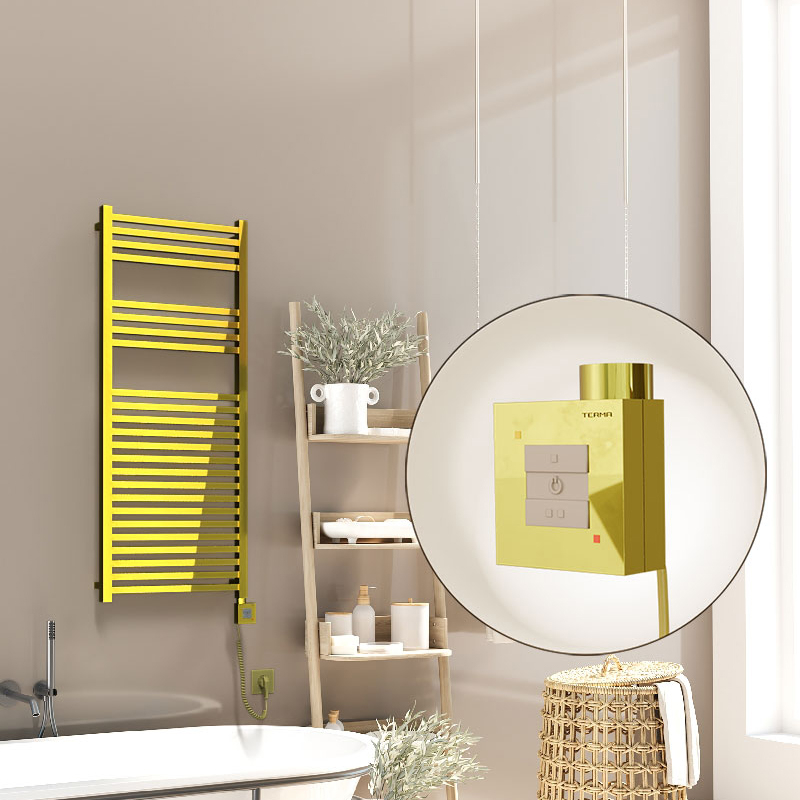 Barbados Elektrikli Havlupan 500x1200 Altın (KTX1 Termostat) 600W Spiral Kablolu - 1BAR05001200K2PEB060-K