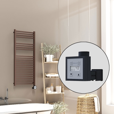 Radiva - Barbados Elektrikli Havlupan 500x1200 Bakır Eskitme Parlak (KTX3 Termostat) 600W - 500