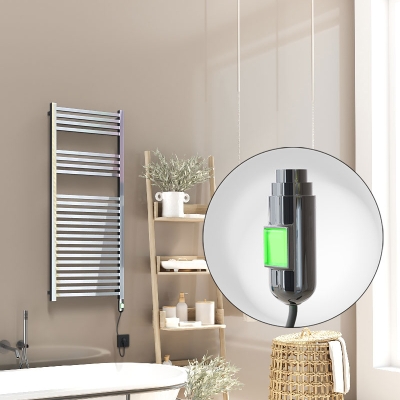 Radiva - Barbados Elektrikli Havlupan 500x1200 Krom (On/Off Düğmeli) 600W (1)