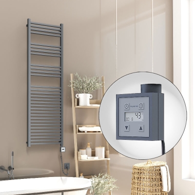 Radiva - Barbados Elektrikli Havlupan 500x1600 Antrasit Texture (KTX3 Termostat) 1000W Spiral Kablolu (1)