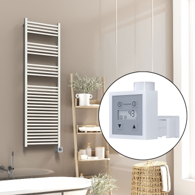 Radiva - Barbados Elektrikli Havlupan 500x1600 Beyaz Parlak (KTX3 Termostat) 1000W (1)