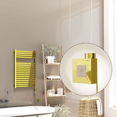 Radiva - Barbados Elektrikli Havlupan 500x800 Altın (KTX1 Termostat) 300W Spiral Kablolu (1)