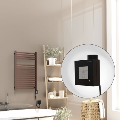 Radiva - Barbados Elektrikli Havlupan 500x800 Bakır Eskitme Parlak (KTX1 Termostat) 300W Spiral Kablolu