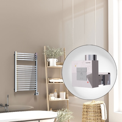 Radiva - Barbados Elektrikli Havlupan 500x800 Krom (KTX1 Termostat) 300W