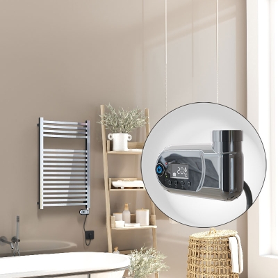 Radiva - Barbados Elektrikli Havlupan 500x800 Krom (Thesis Termostat) 300W