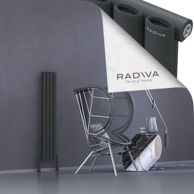 Radiva - Bia Alüminyum Radyatör 1200x224 Koyu Antrasit