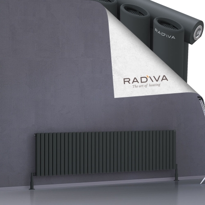 Radiva - Bia Alüminyum Radyatör 500x2196 Koyu Antrasit (1)