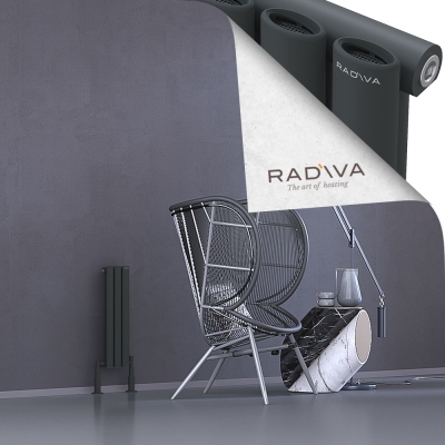 Radiva - Bia Alüminyum Radyatör 600x166 Koyu Antrasit