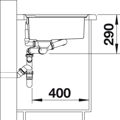 Blanco Eviye 522104 AXIS III 6 S-IF Paslanmaz Çelik - Thumbnail 20BL522104