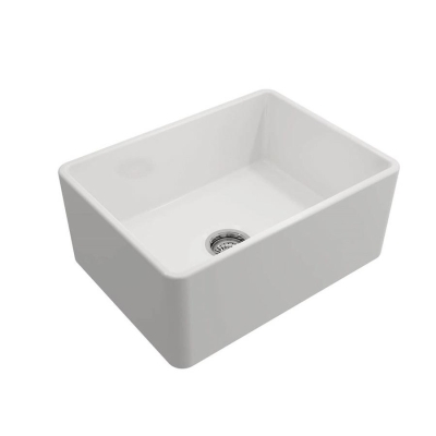 BOCCHI - Bocchi Eviye Lavello 60 cm Country Parlak Beyaz Porselen - 0