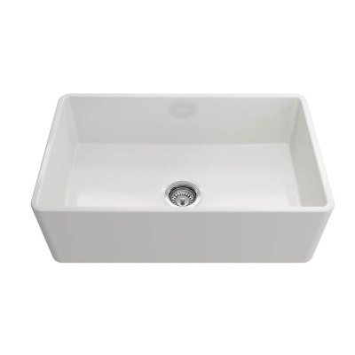 BOCCHI - Bocchi Eviye Lavello 76 cm Country Parlak Beyaz Porselen - 0