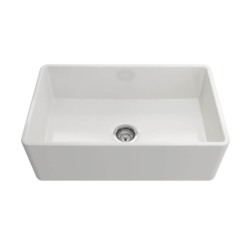 Bocchi Eviye Lavello 76 cm Country Parlak Beyaz Porselen - 20BOC1138-001-0120-03