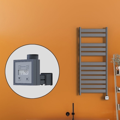 Radiva - Bora Bora Elektrikli Havlupan 500x1200 Antrasit Ktx3 600 Watt