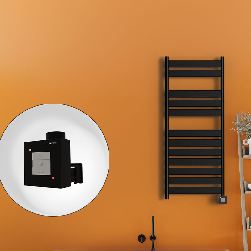 Bora Bora Elektrikli Havlupan 500x1200 Mat Siyah Ktx1 600 Watt - 1BOR05001200B3MEB060