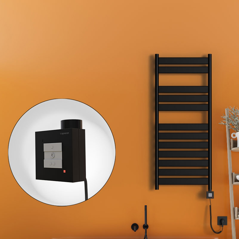 Bora Bora Elektrikli Havlupan 500x1200 Mat Siyah Ktx1 600 Watt Spiral Kablolu - 1BOR05001200B3MEB060-K