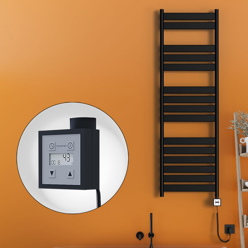 Bora Bora Elektrikli Havlupan 500x1600 Mat Siyah Ktx3 1000 Watt Spiral Kablolu - 1BOR05001600B3ME7100-K