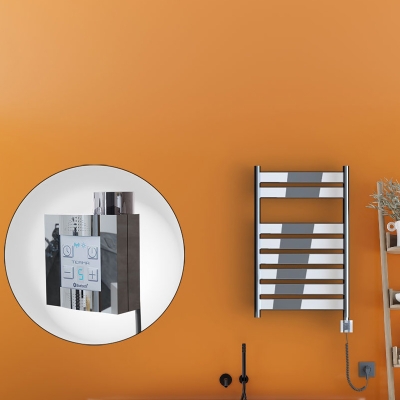 Radiva - Bora Bora Elektrikli Havlupan 500x800 Krom Ktx4 300 Watt Spiral Kablolu - 500