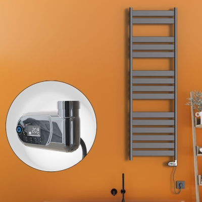 Radiva - Bora Bora Elektrikli Havlupan 900 Watt 500x1600 Antrasit (Thesis Termostat) (1)