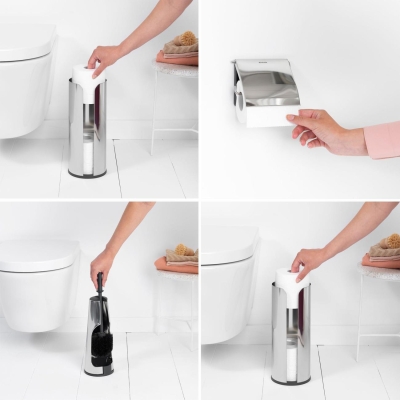 Brabantia Banyo Aksesuarı 3 lü Set Parlak Paslanmaz Çelik 280689 - Thumbnail 20BRA280689